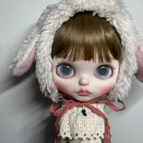 Custom Icy Doll 1145 White Skin Wig Open Mouth Glass Eyes 30cm Sleepy Eyes - Picture 4 of 11