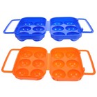  2 Pcs Refrigerator Egg Trays Holder for Fridge Outdoor Container Organizer