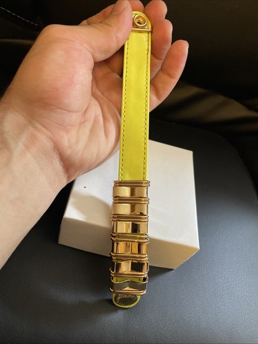 Rebecca Minkoff Snap Gold And Yellow Bracelet - Picture 4 of 4