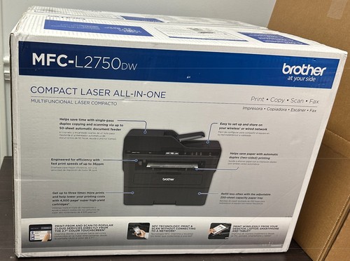 Brother MFC-L2750DW WLAN All-in-One Monochrom Laserdrucker - Bild 1 von 3