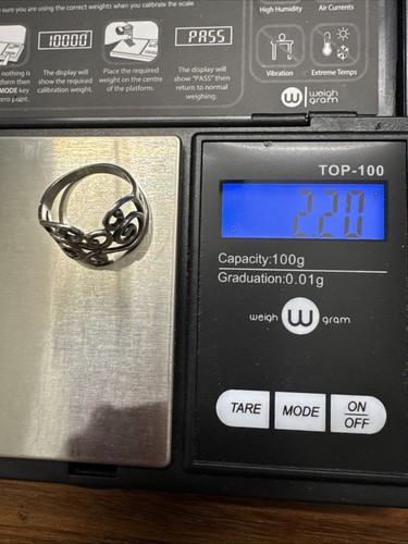 Langer & kurzer Sorrent Sterling Ring Größe 6,5 und 6. Paar Ringe. 2 Ringe - Bild 9 von 10