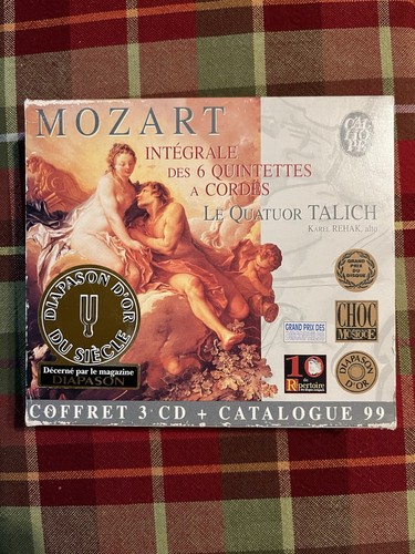 MOZART: Les Six Quintettes a Cordes  Talich Quartet CALLIOPE 3-CD  NM - Bild 4 von 9