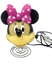 Disney Minnie Mouse Lamp Night Light Molded Plastic Beads Tested/Works