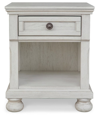 Signature Design by Ashley Casual Robbinsdale 1 Drawer Nightstand Antique White - Foto 3 di 6