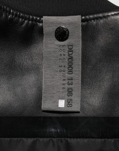 DOLCE & GABBANA Jacket Black Leather Nylon FullZip Blouson IT48/US38/M 2930usd - Picture 10 of 10