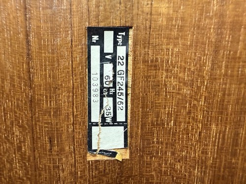 Vintage Nussbaum Philips 22 GF245/62 Plattenspieler GF-245 tragbare Lautsprecher LESEN! - Bild 17 von 19