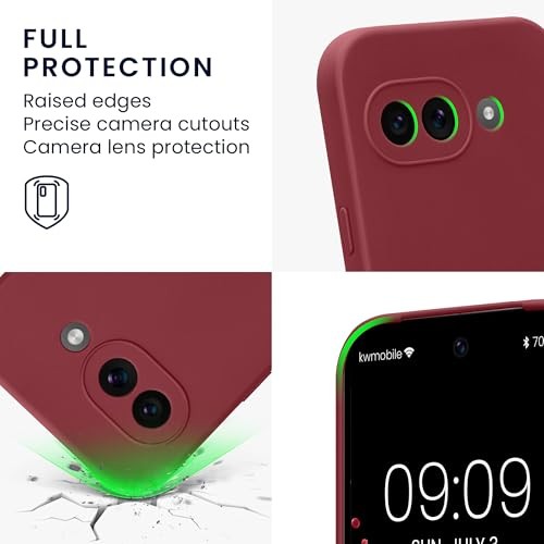 Case Compatible with Google Case - Protective Slim Pixel 9a bordeaux violet - Picture 4 of 7