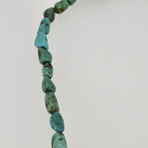 Türkis Perlen Halskette 17,5" lang - Bild 4 von 6
