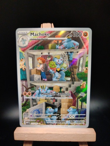 Machoke 177/165 - Illustration Rare Pokemon Scarlet & Violet 151 Pokemon TCG NM - Picture 1 of 2