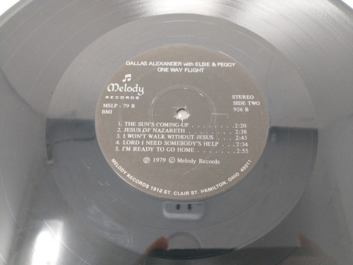 Dallas Alexander, Elsie & Peggy - One Way Flight LP 1979 Private Press Gospel - Picture 20 of 21
