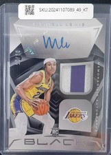2023 Panini Black Maxwell Lewis /25 Rookie Memorabilia Autographs RC #RMA-ML
