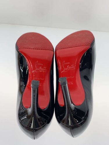 Zapatos de salón Christian Louboutin talla 34,5 cuero NEGRO 3080363 puntera redonda cuero - Imagen 4 de 5