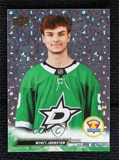 2022 Upper Deck Extended Series Speckled Rainbow Foil Wyatt Johnston Rookie RC