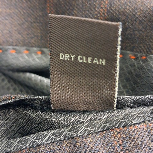Tasso Elba Sportcoat 42L Men Brown Wool Check 2-Button Fully Lined Blazer Jacket - Picture 12 of 13