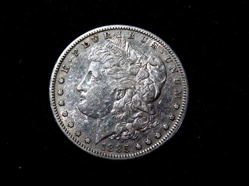 Nice 1885-S Morgan Silver Dollar Coin AU Better Date W4