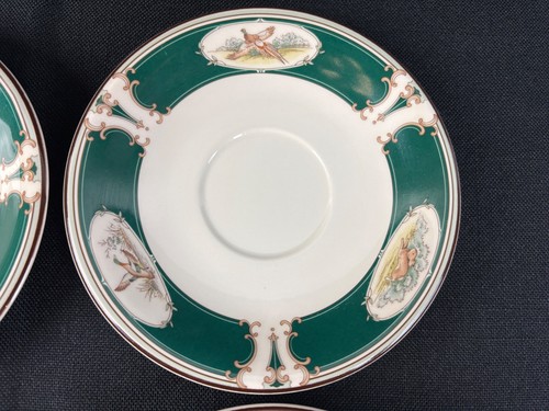 4 tazas y platillos Keltcraft Pursuit by Noritake Irlanda 9170 escena de caza - Imagen 15 de 20