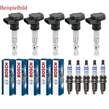 5x MAXGEAR Zündspule +5x BOSCH Zündkerze für Volvo V50 MW 2.4 S40 II 544 2.4i