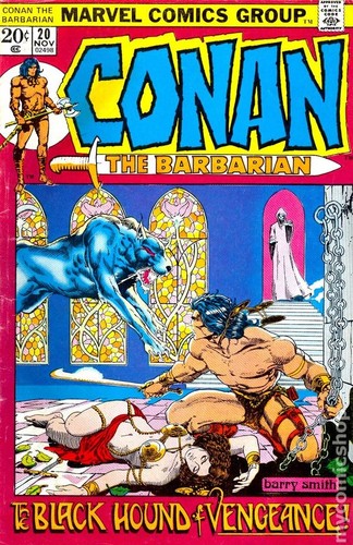 Conan the Barbarian #20 VG 1972 Stock Image Low Grade