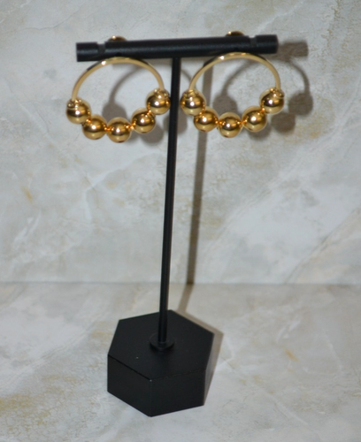 Henri Bendel mini orecchino a perno a sfera - Foto 2 di 4