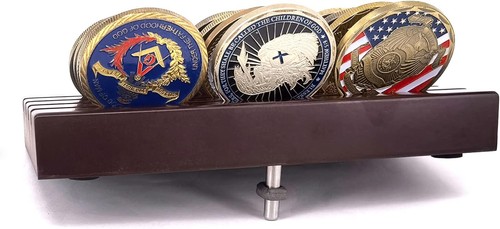 Joygulls Militär Sammlerstück Herausforderung Münze Display Halter Ständer hält 16-18 Co - Bild 6 von 7