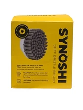 Synoshi Stiff Bristle Brush Heads 2 Pack Perfect for Cleaning Task NIB