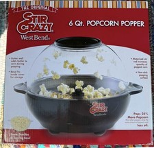 West Bend The Original Stir Crazy 6 Qt Popcorn Popper 82306 NOS 2010 New In Box 