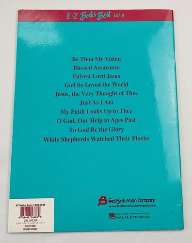 E-Z Bock’s Best Volume 5 Piano Solos 10 Outstanding Arrangements Fred Bock 2007 - Picture 3 of 5