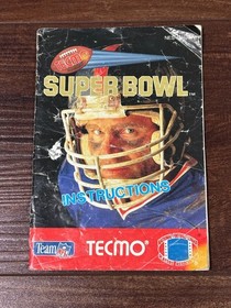 Tecmo Super Bowl Football Nintendo NES Instruction Manual Only