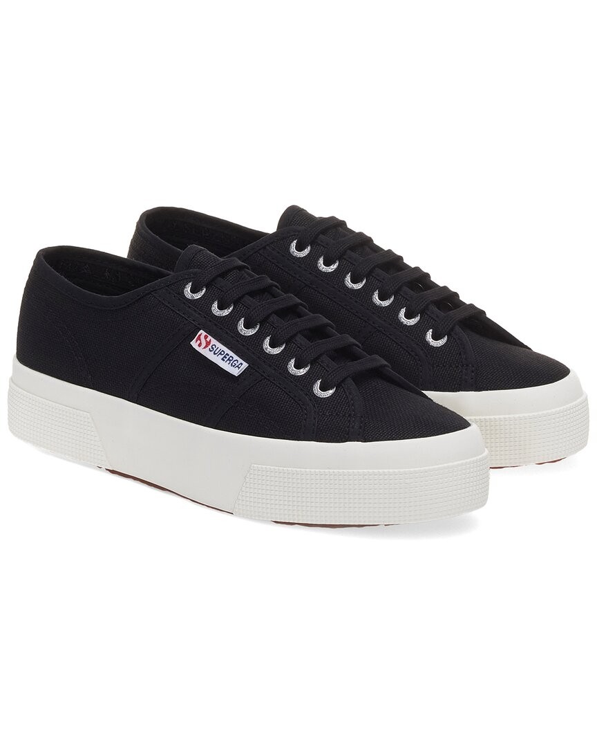 Кроссовки на платформе Superga 2740 женские черные 9