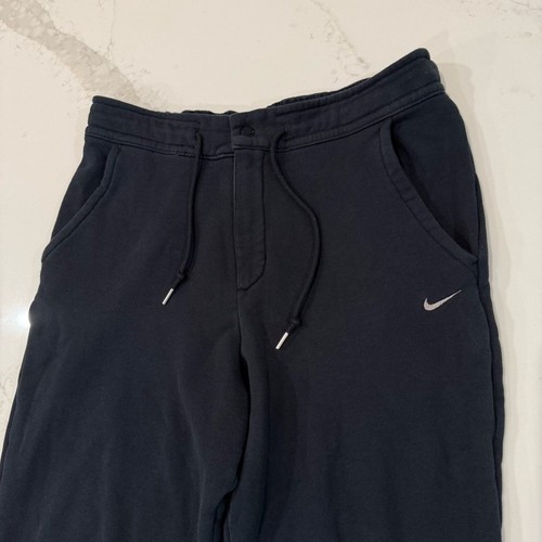 Felpa Nike Bottone Snap Coulisse Elastica Vita Jogger Uomo Large Nera - Foto 3 di 9