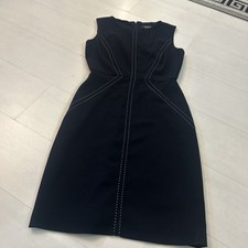 CHETTA B sunhee Ladies Smart Tailored Lined Work Office Dress Sz 6 Stitch Detail