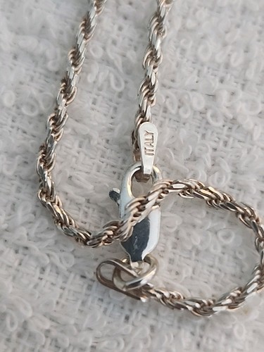 Vintage 925 Sterling Silver Peridot & Multicolor Gemstone Pendant Necklace 18" - Picture 6 of 6
