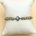 RARE Auth Chan Luu 925 Sterling Silver Labradorite Pyrite Beaded Bracelet