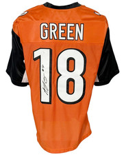 Cincinnati A.J. Green Autographed Pro Style Orange Jersey JSA Authenticated