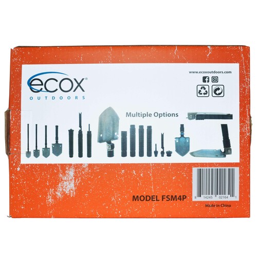 Chox Pala Plegable Supervivencia Multiherramienta para Campar al Aire Libre Pala 4 Cuerpos Atornillado - Imagen 3 de 4