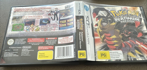 Pokémon Platinum Version Nintendo DS Tested No Manual - Picture 3 of 3