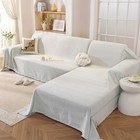 Sectional Couch Covers 2 Pieces, L Shaped Couch Cover Blanket, Sectional Sofa...
