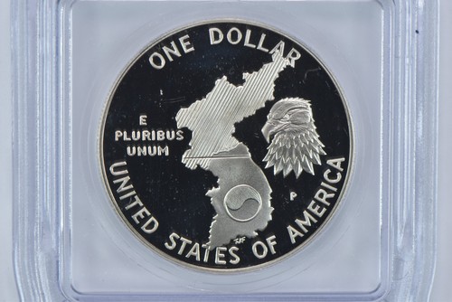 1991-P Korea Commemorative Silver Dollar PR70 DCAM ICG *0123 - Picture 4 of 5
