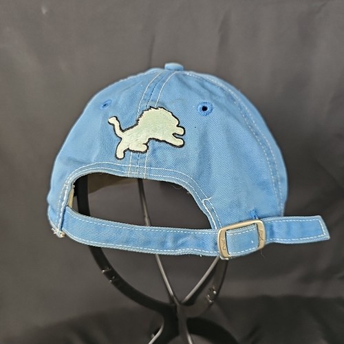 Detroit Lions Football Hat Reebok NFL Team 75th Anniversary Blue Adjustable - Picture 5 of 10