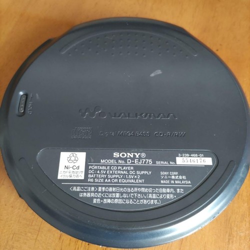 【JUNK】Sony CD Walkman D-EJ775 Tragbarer CD-Player mit Netzteil aus JAPAN - Bild 5 von 10