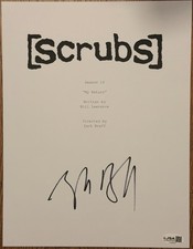 Zach Braff Signed Autograph Scrubs  Reboot Season 10 Script Cover- JD JSA COA