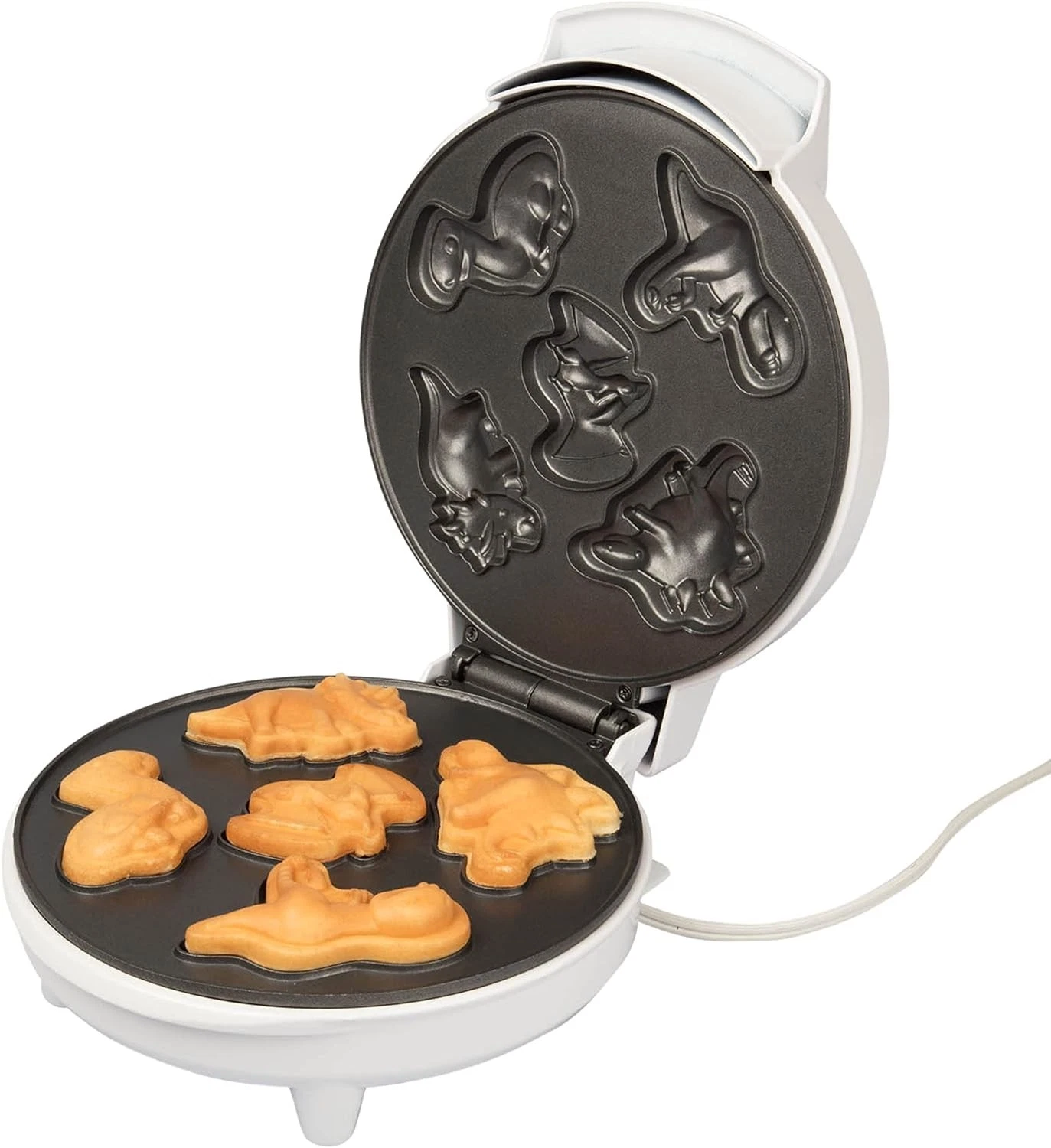 Waffle Dinoaur Waffle Maker 5 Shapes Electric Nonstick Breakfast Fun for Kids