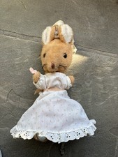 Vintage Eden Toys Beatrix Potter Lady Mouse Plush Doll 11  Dress Bonnet Country