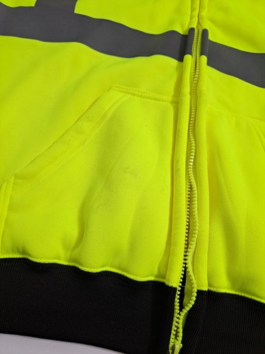 OccuNomix GR XL Typ R Klasse 3 HiVis reflektierende Fleece Sicherheit Hoodie Jacke - Bild 3 von 8