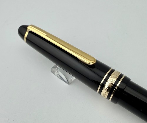 Montblanc Meisterstuck No. Pluma Estilográfica Chapada en Oro 145 Oro 14K Plumín - COMO NUEVA - Imagen 5 de 22