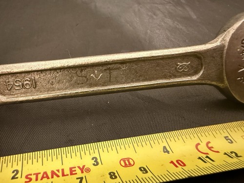 Vintage Military Issue Open Ended Spanner/Wrench 3/4AF - 11/16AF - 1954 - H5239 - Picture 7 of 7