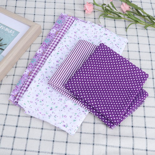 Cotton Fabric Bundle 5pcs 50cm x 50cm for Sewing Quilting & Craft DIY Supplies - Foto 4 di 9