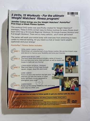 Weight Watchers Points Plus Fitness Series 5 DVD Set w/Jennifer Cohen NEW #418 - Picture 2 of 2