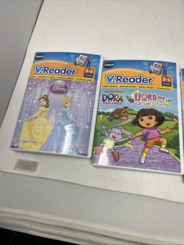 Vtech V.Reader Interactive eReading System Learning Pink With 5 Games V Reader - Picture 11 of 12