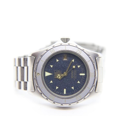 Tag Heuer 2000 Professional 972.613 Silver Gray Date SS Men's Quartz Used Watch - Picture 8 of 12